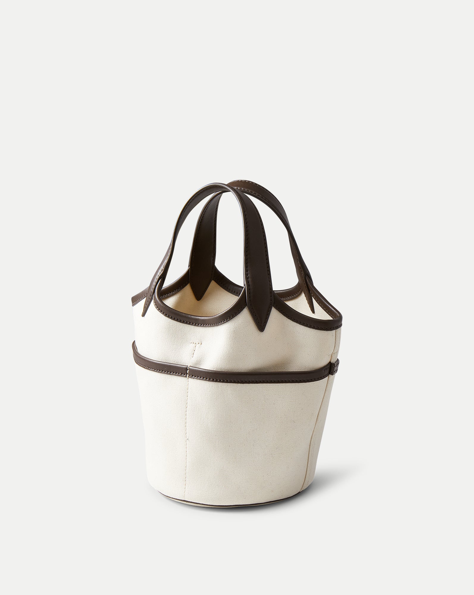 Veronica Beard X Thomas Lelu Canvas Anchor Bag - Espresso/Ecru