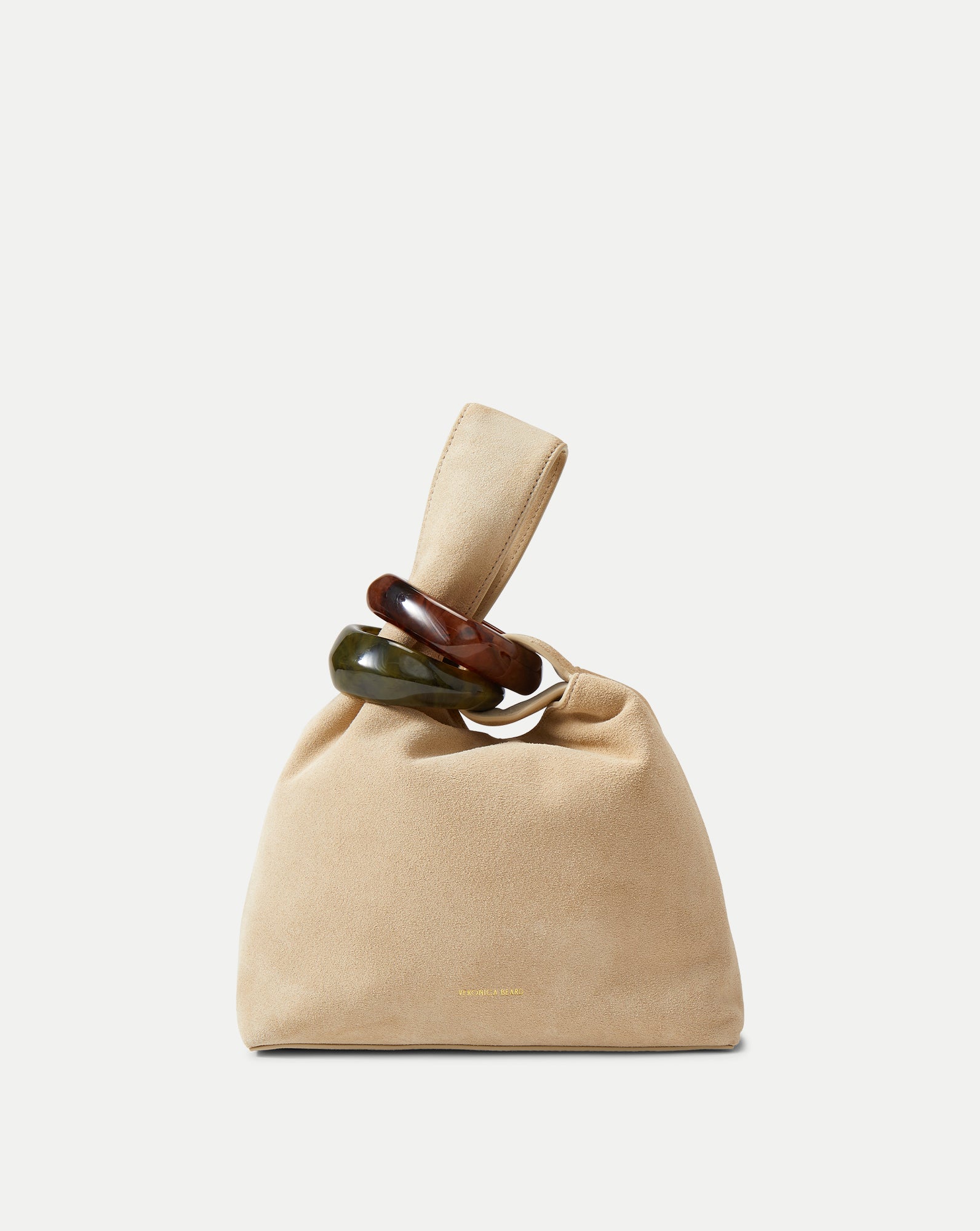 Veronica Beard Swing Clutch - Stone Khaki