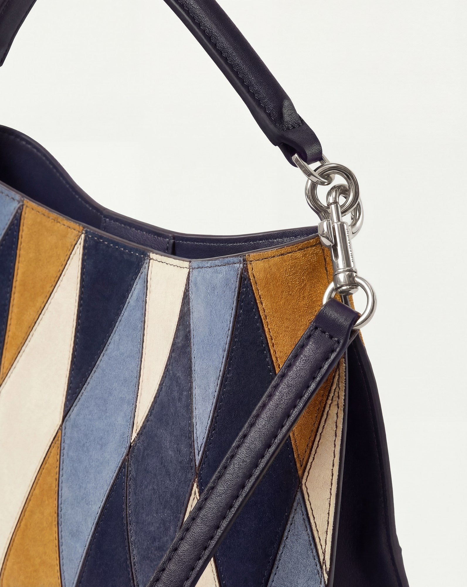 Vida Patchwork Shoulder Bag in Blue Multi | Veronica Beard