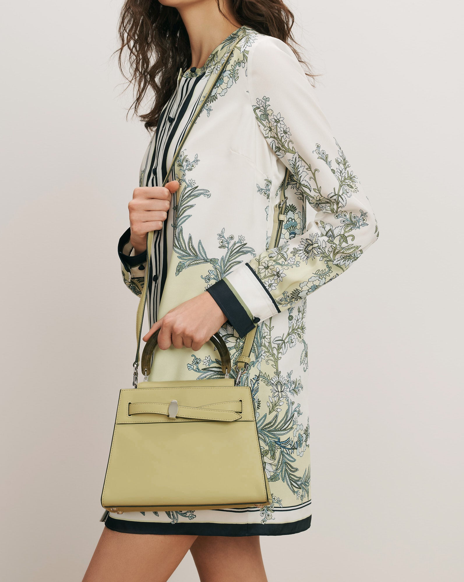 Veronica Beard Dash Top-Handle Bag in Pistachio | Veronica Beard