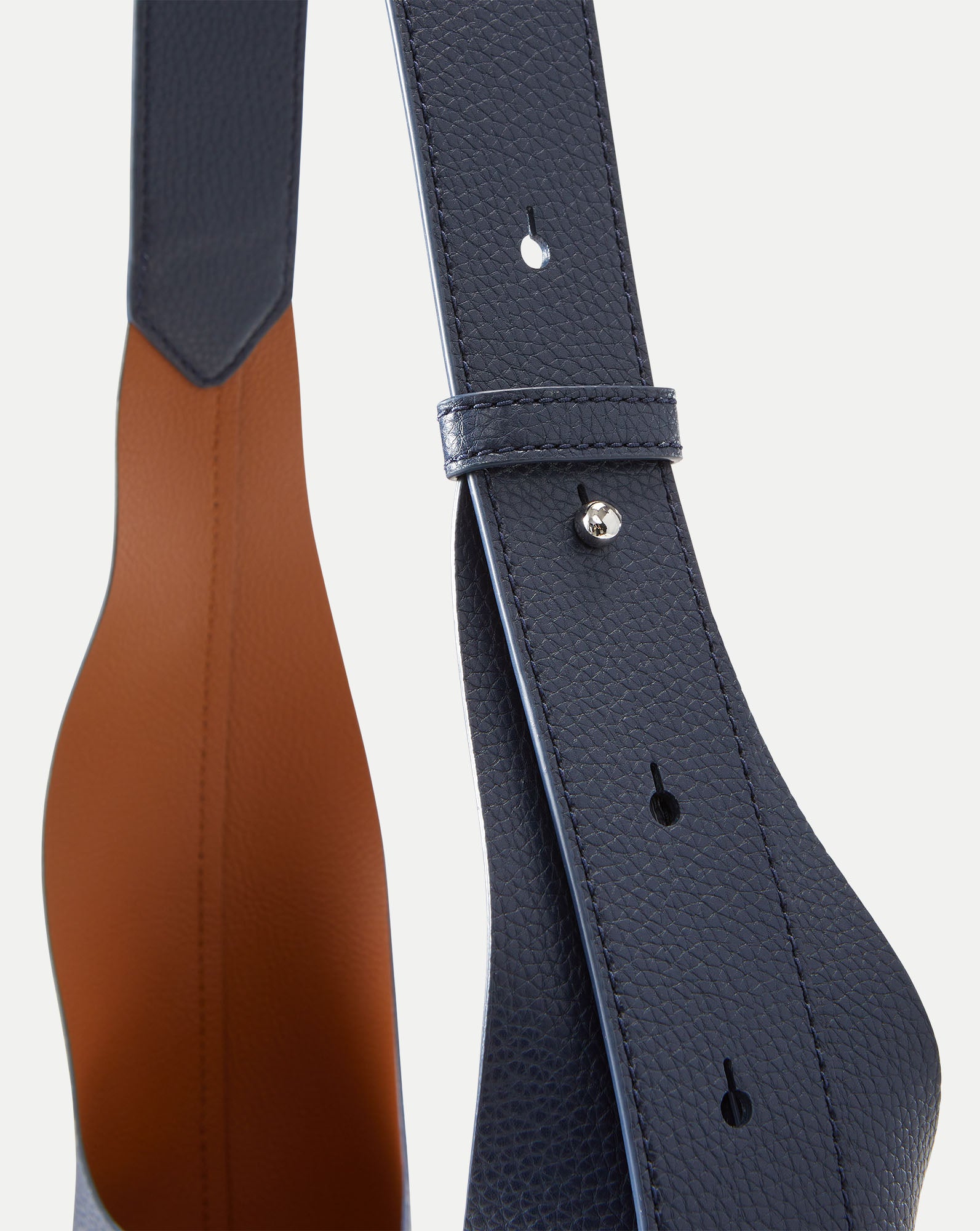 Large Loop Bag in Navy/Hazelwood | Veronica Beard
