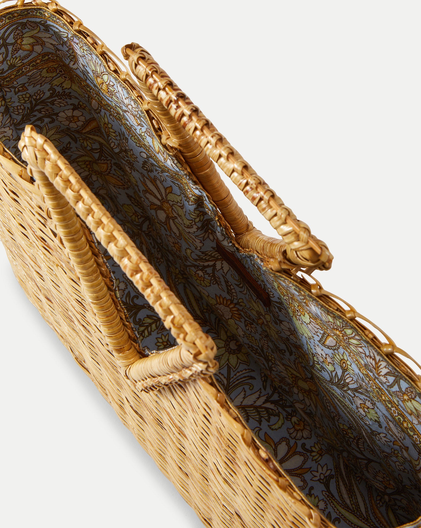 Vesper Basket Tote in Natural Wicker | Veronica Beard