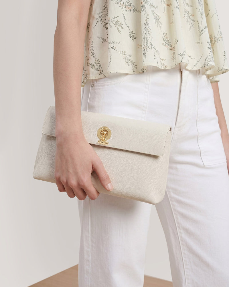 Veronica Beard Anchor Clutch - Off-White