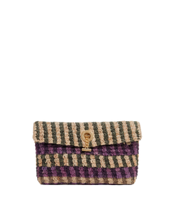 Raffia Anchor Clutch