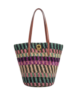 Raffia Anchor Basket Tote