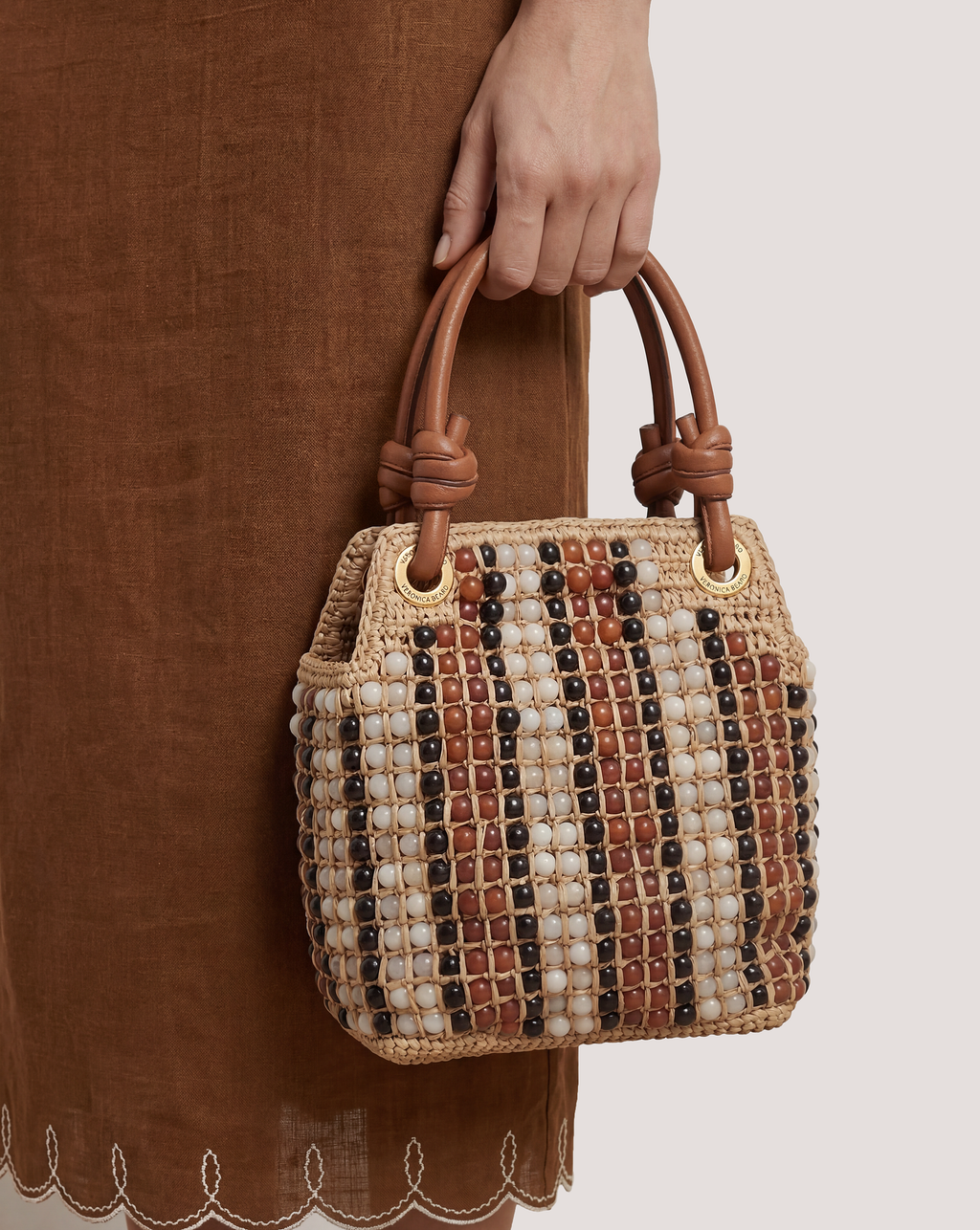 Small Beaded Veronica Beard Slouch Bag in Hazelwood Multi | Veronica Beard