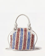 Veronica Beard Beaded Slouch Bag - Off-White Multi