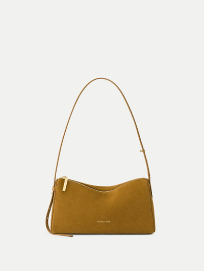 Veronica Beard Suede Prism Bag - Acorn