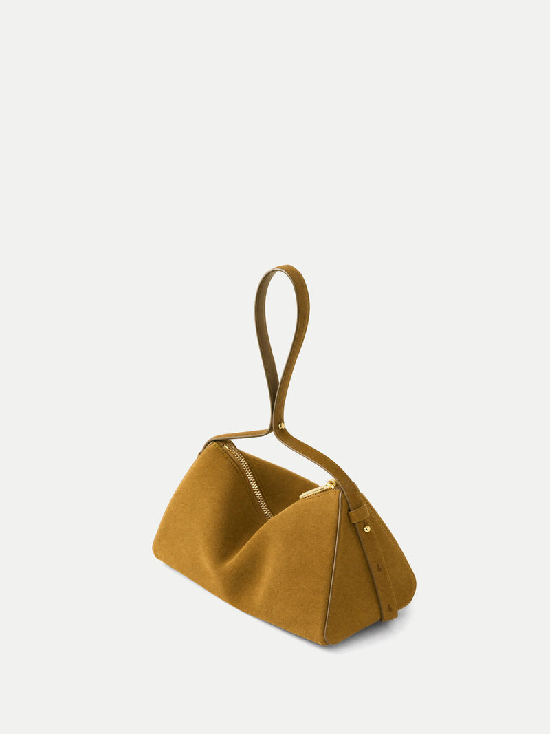 Veronica Beard Suede Prism Bag - Acorn