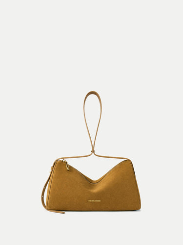 Veronica Beard Suede Prism Bag - Acorn