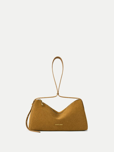 Veronica Beard Suede Prism Bag - Acorn