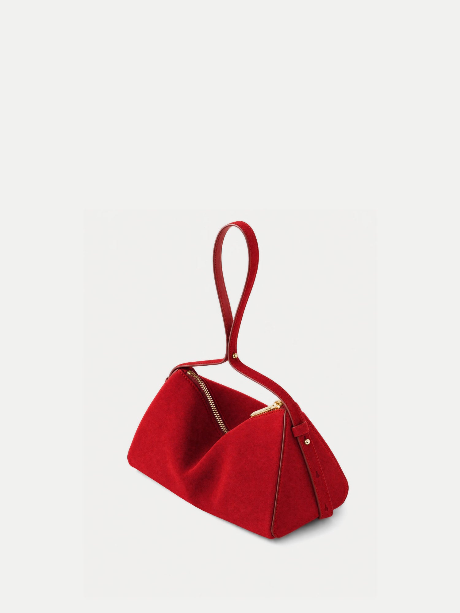 Prism Mini Bag in Red Suede | Veronica Beard