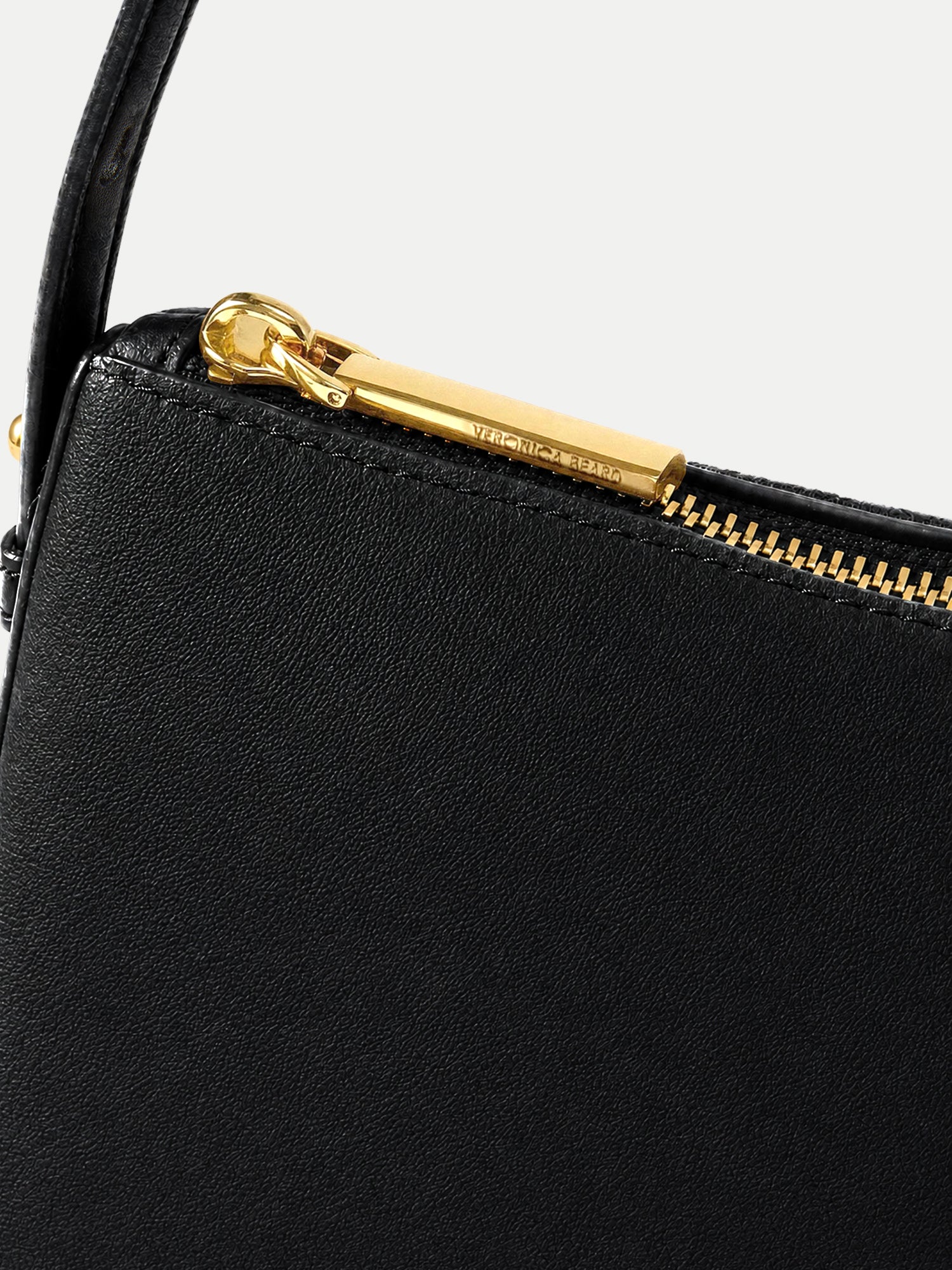 Prism Mini Shoulder Bag in Black Leather | Veronica Beard