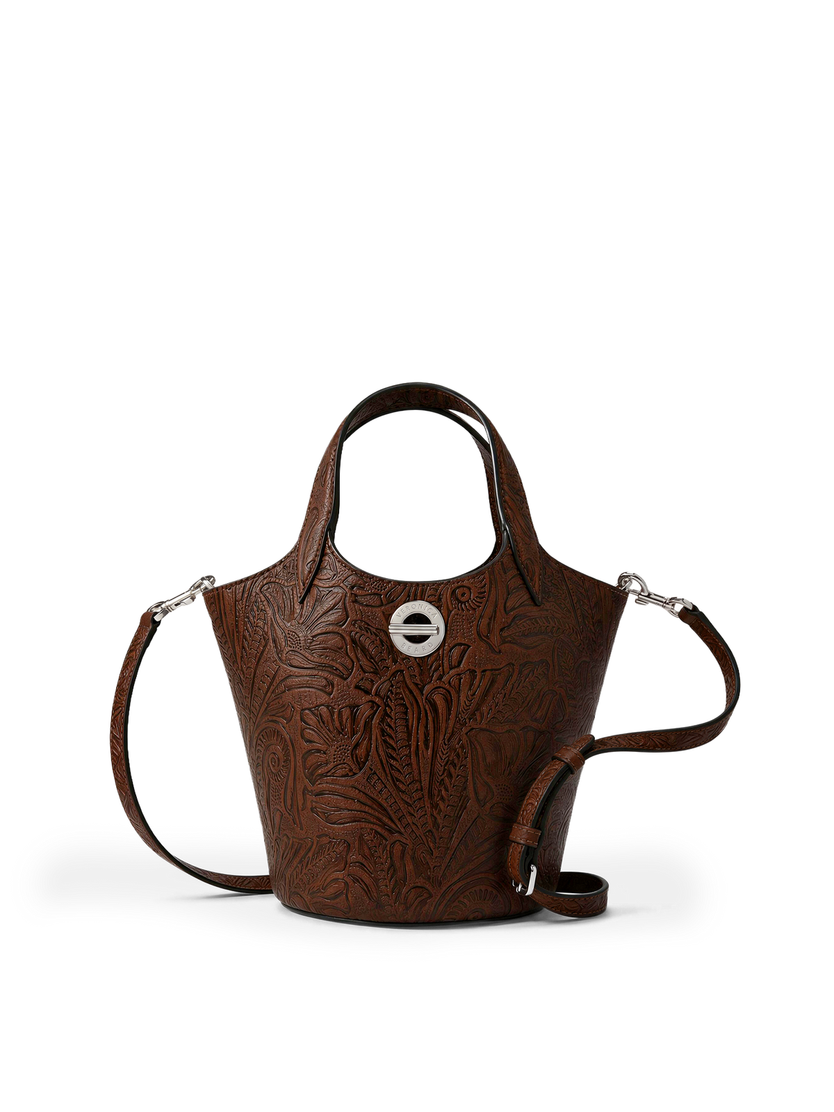 Anchor Top-Handle Bag in Tan Leather Hazelwood | Veronica Beard