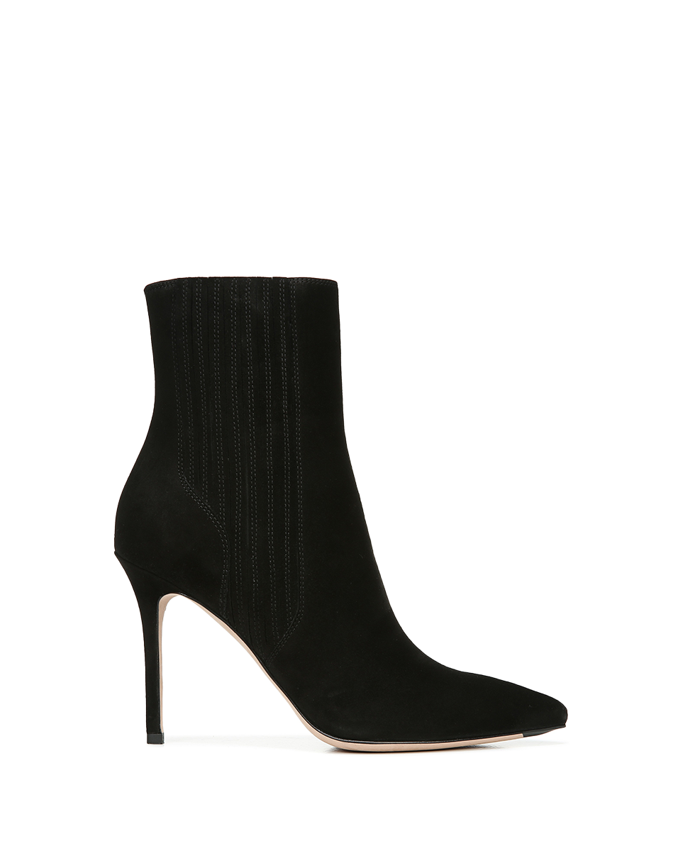 Veronica Beard Lisa Stiletto Mid-Heel Ankle Boot - Black