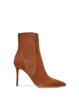 Veronica Beard Lisa Stiletto Mid-Heel Ankle Boot - Chestnut