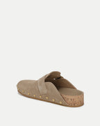 Veronica Beard Fern Suede Clog - Sand