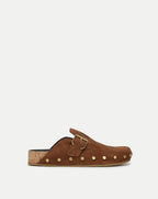 Veronica Beard Fern Suede Clog - Hazelwood