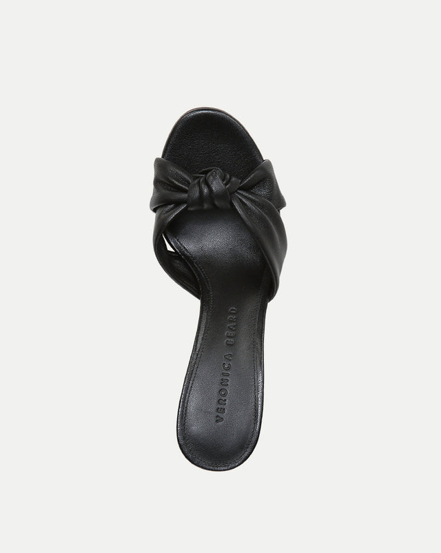 Ganita Knot-Front Sandal - Black - 15