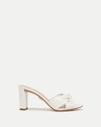 Veronica Beard Ganita Knot-Front Sandal - Coconut