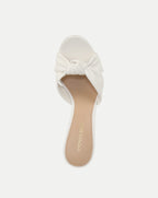 Veronica Beard Ganita Knot-Front Sandal - Coconut