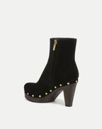 Veronica Beard Gavi Clog Ankle Boot - Black
