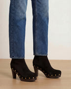 Veronica Beard Gavi Clog Ankle Boot - Black