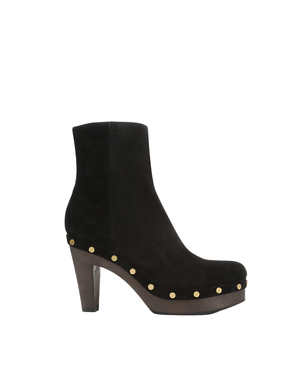 Veronica Beard Gavi Clog Ankle Boot - Black