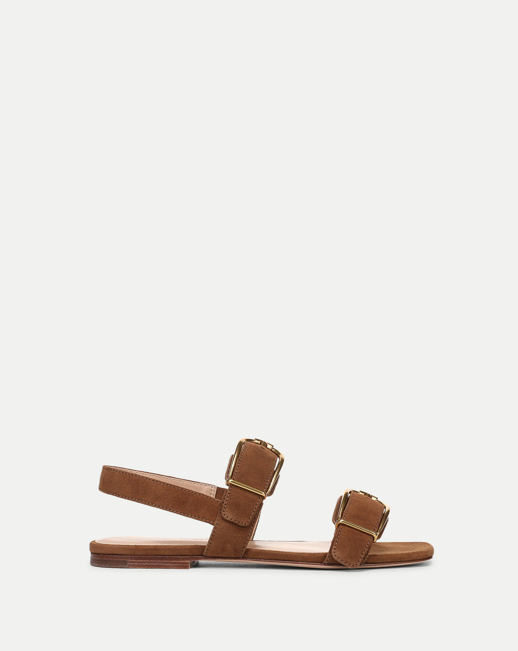 Veronica Beard Maglio Suede Sandal - Chestnut