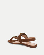 Veronica Beard Maglio Suede Sandal - Chestnut