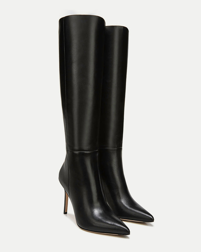 Lisa Leather Tall Boot | Wide-Calf