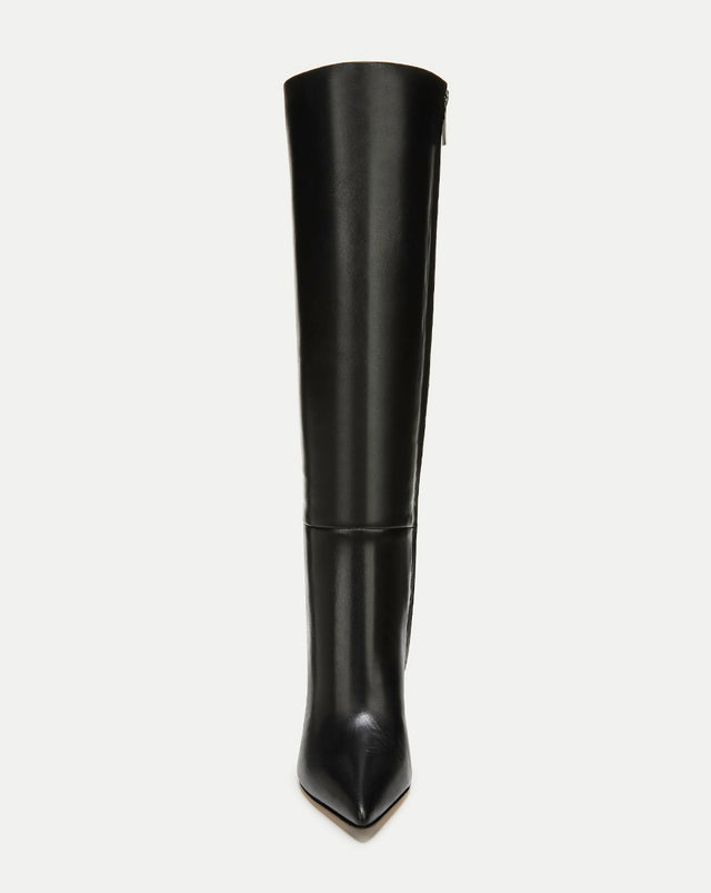 Lisa Leather Tall Boot | Wide-Calf - Black - 3