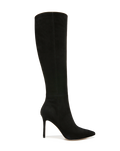 Veronica Beard Lisa Stiletto Boot | Wide-Calf - Black Suede
