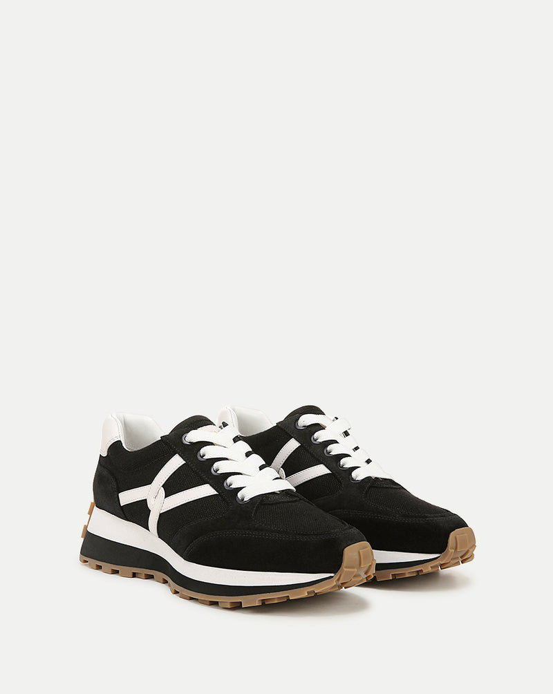 Veronica Beard Valentina Sneaker - Black/White