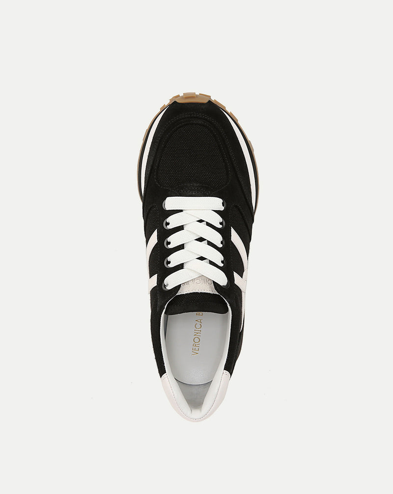 Veronica Beard Valentina Sneaker - Black/White