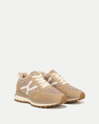 Veronica Beard Valentina Shearling Sneaker - Sand