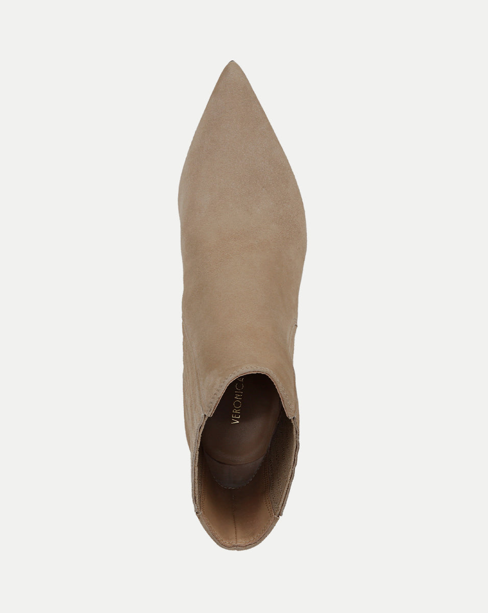 Lisa Mid-Heel Ankle Boot in Sand | Veronica Beard