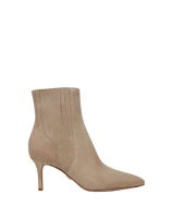 Veronica Beard Lisa Mid-Heel Ankle Boot - Sand