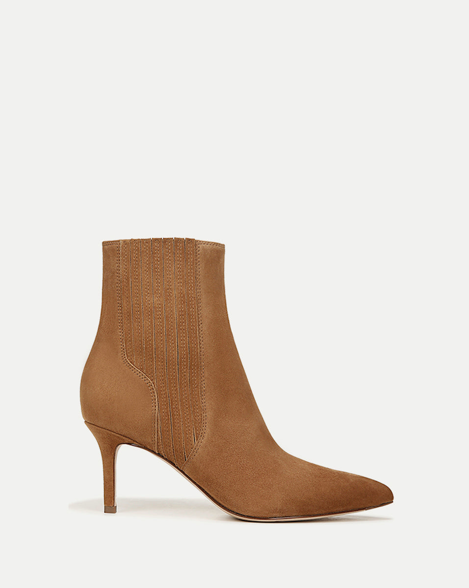 Veronica Beard Lisa Mid-Heel Ankle Boot - Hazelwood