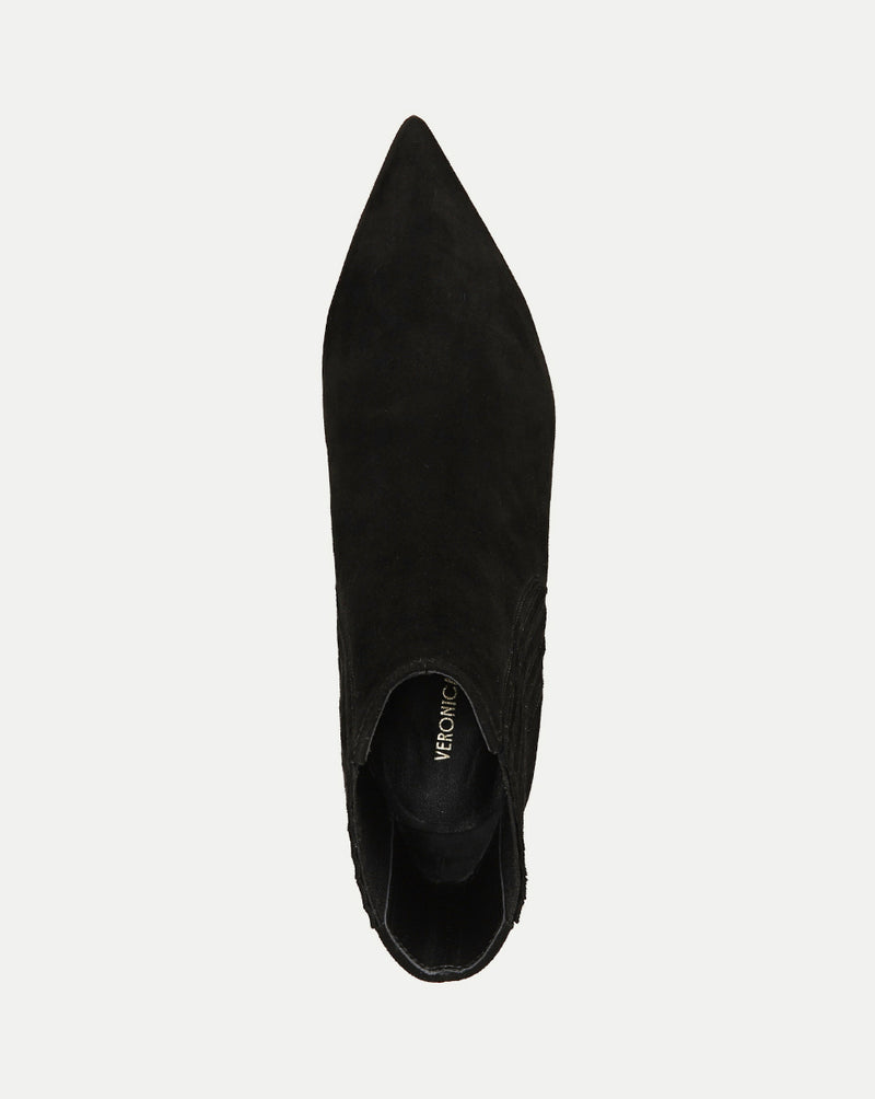 Veronica Beard Lisa Mid-Heel Ankle Boot - Black