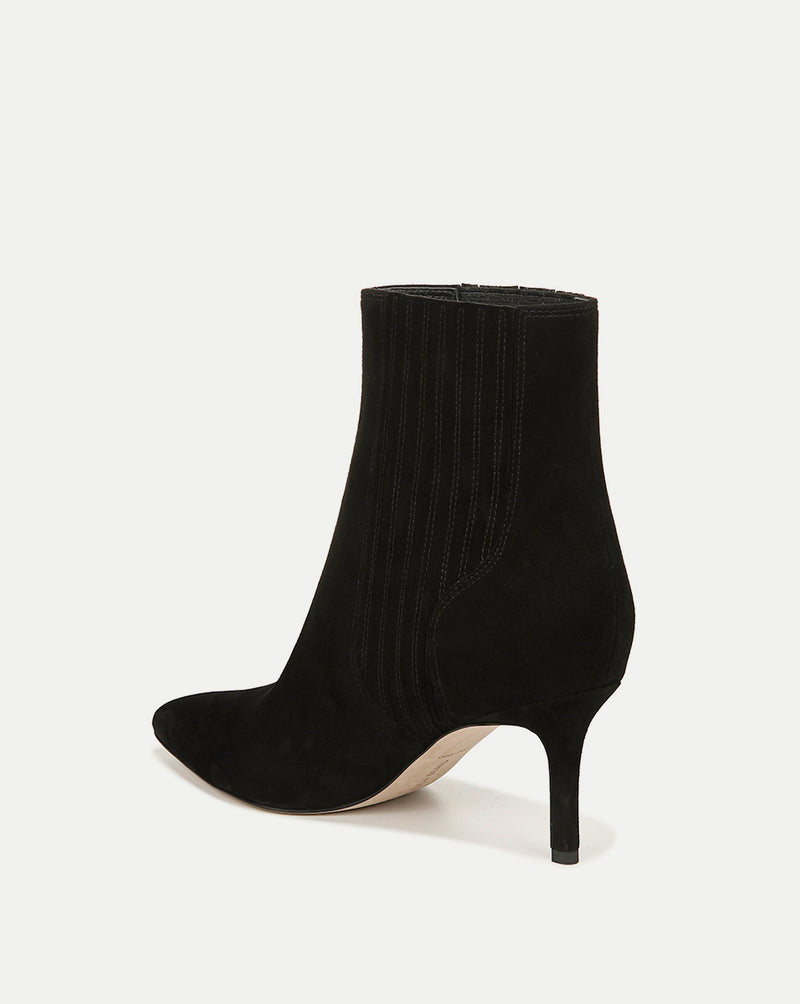 Veronica Beard Lisa Mid-Heel Ankle Boot - Black