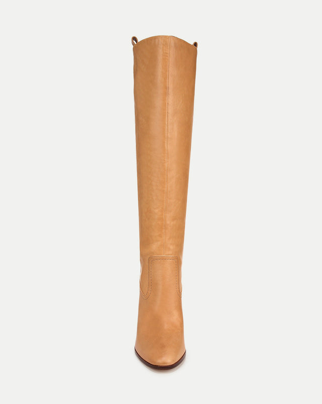 Vesper Leather Knee-High Boot - Natural - 3