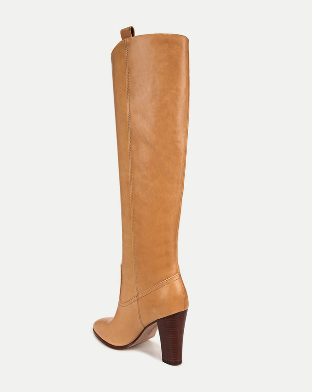 Vesper Leather Knee-High Boot - Natural - 4