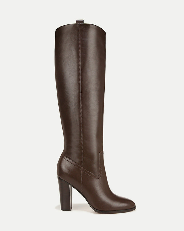 Vesper Leather Knee-High Boot | Wide Calf