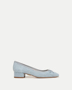 Veronica Beard Cecile Denim Ballet Pump - Blue