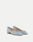 Veronica Beard Cecile Denim Ballet Pump - Blue