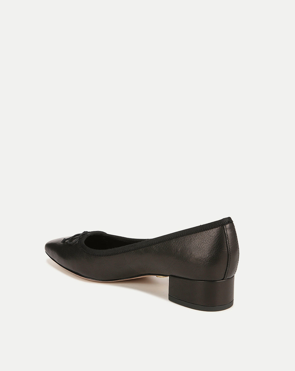 Cecile Leather Ballet Pump | Veronica Beard