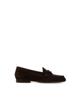 Veronica Beard Penny Suede Loafer - Espresso