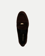 Veronica Beard Penny Suede Loafer - Espresso