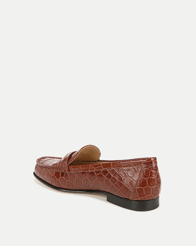 Penny Leather Loafer - Brown - 4